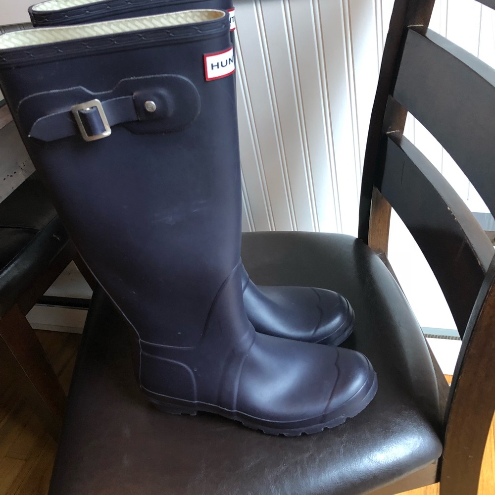 Hunter Boots.  Size 7 - plum color